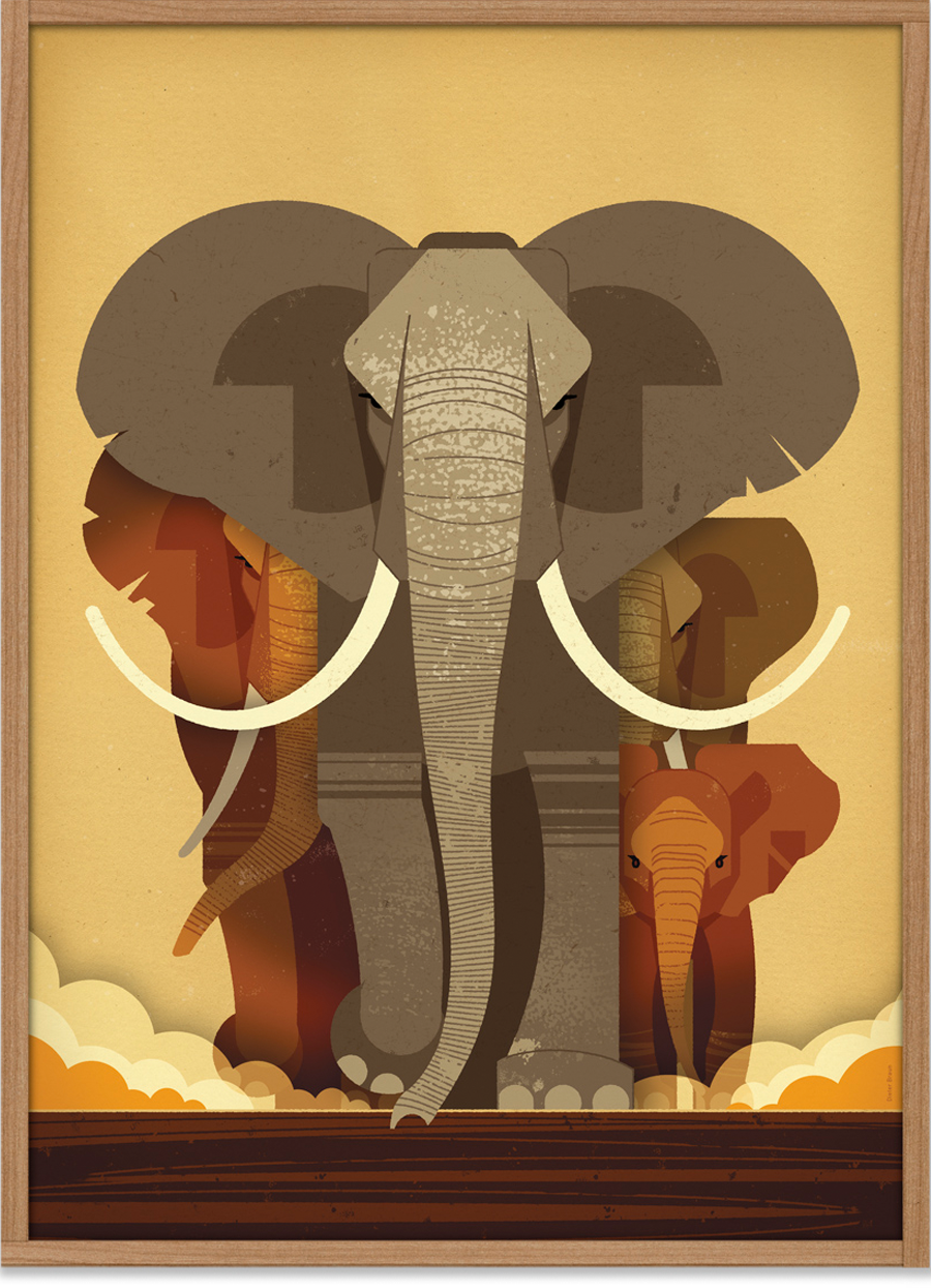 Слоны Постер