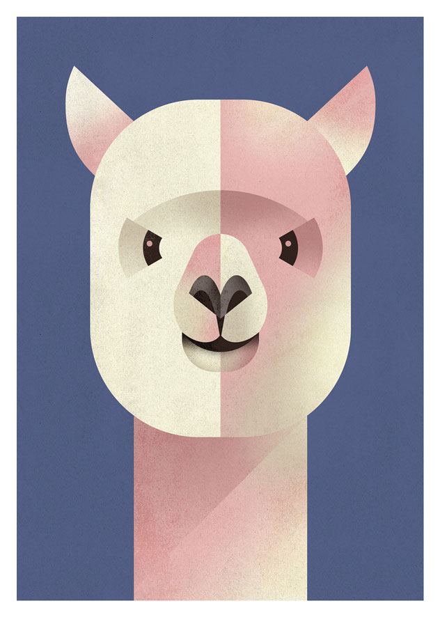 Alpaca Postkarte